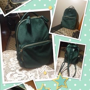 MMS Emerald Green Small Backpack Purse